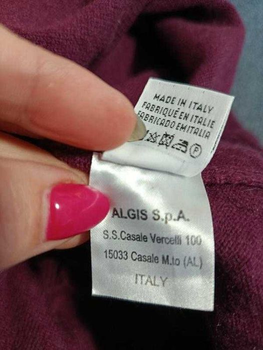 Andre maurice ягідно-бордова жилетка топ кашемір розмір М