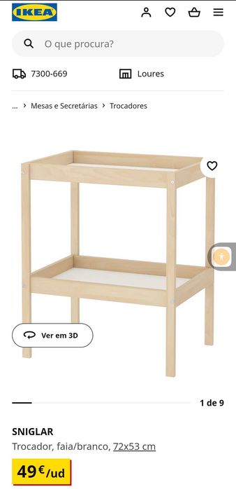 Muda fraldas ikea SNIGLAR