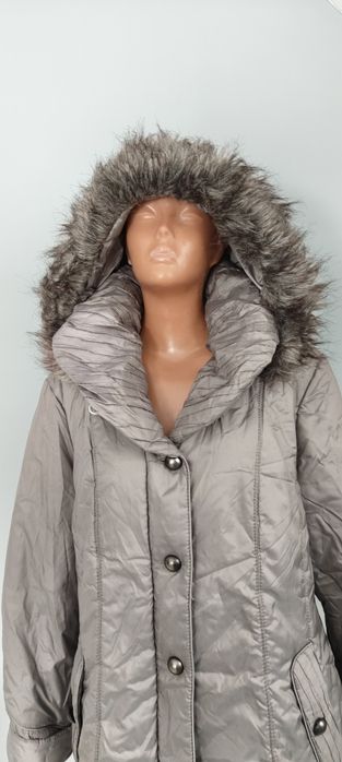 XL 42 Maria Phy siwa szara kurtka damska parka
