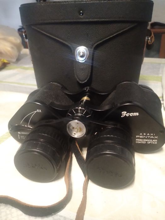Asahi Pentax Binoculars, D=35 mm, Field of View 6–6×, Magnification 15×64750492717057120
