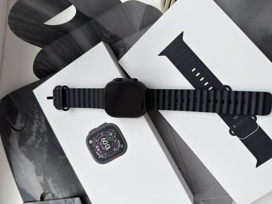 Смарт-часы Apple Watch Ultra 3 GPS + Cellular 49mm Black Titanium Case with Black Ocean Band (MF0J4QP/A)