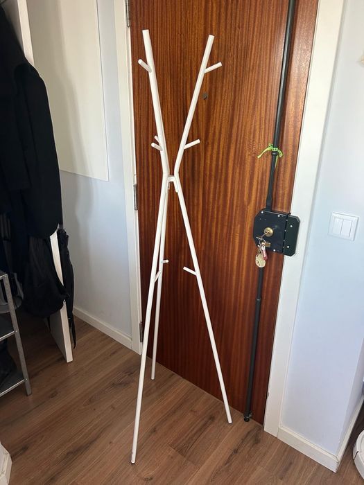 cabideiro de chão Ikea branco novo (desmontável)