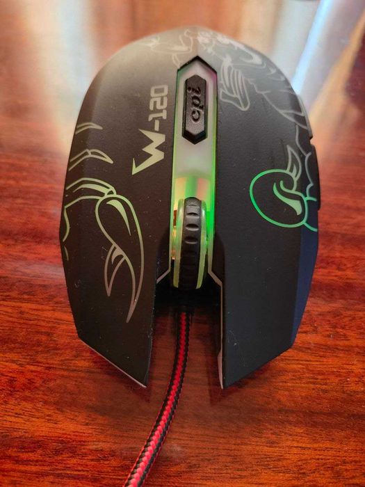 Игровая мышь Gemix W-120 USB Black c подсветкой и скорпионом