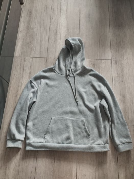 Bluza jasnoszara z kotkami shein XL