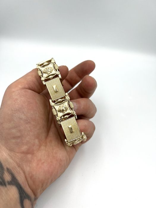 Złota Bransoletka z Lwami 180g 585 Nataliebizu