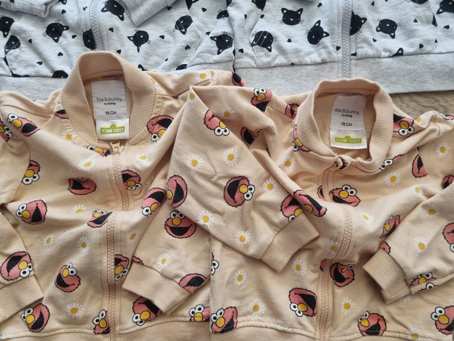 2 x 2 Bluza dla dziewczynki r. 92/98 / Fox&Bunny Sinsay / Bliźniaczki