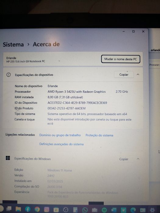 Portátil HP como novo