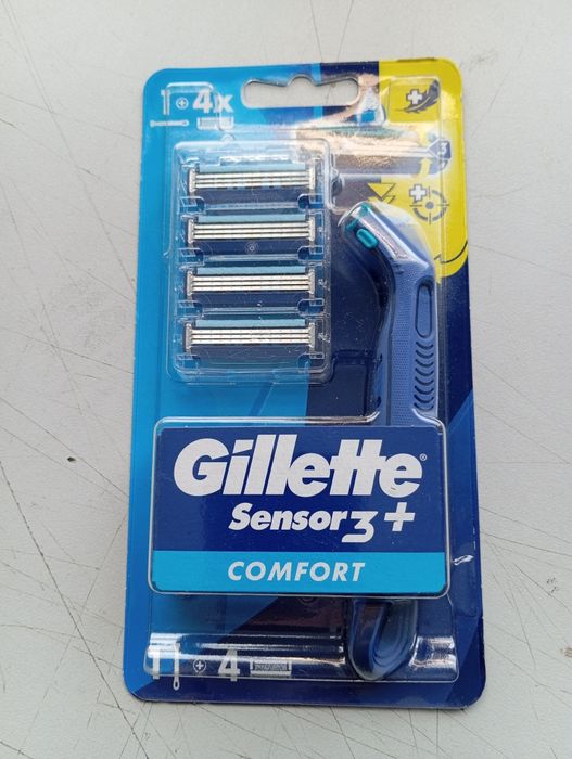 Gillette Sensor 3 Plus Comfort Rączka + 4 wklady