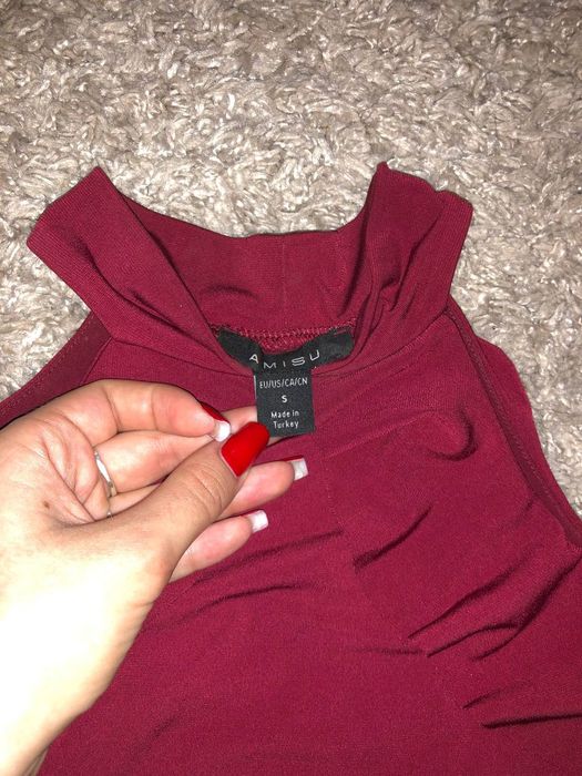 Кофта бордового кольору