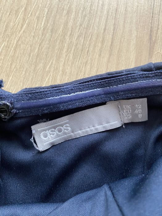Nowa sukienka koktailowa grsnatowa asos  38/40