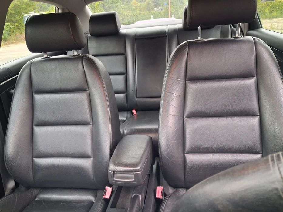AUDI A4 B6 B7 Sedan KOMPLET FOTELI SKÓRA SKÓRZANE grzane Fotel boczek podłokietnik kanapa czarny czarna czarne