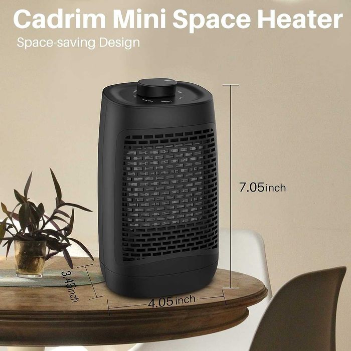 Termowentylator ceramiczny z termostatem