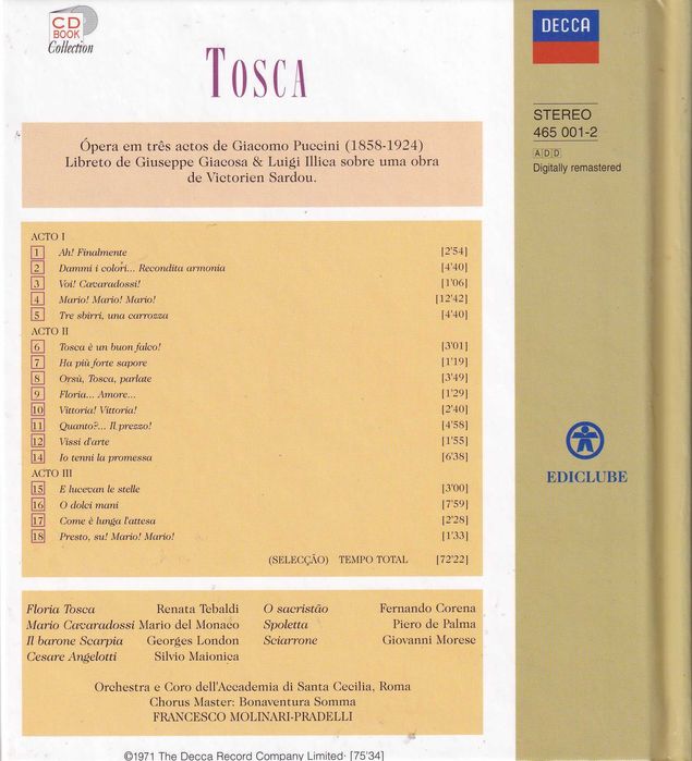 CD Book Collection (Tosca)430406420661555201