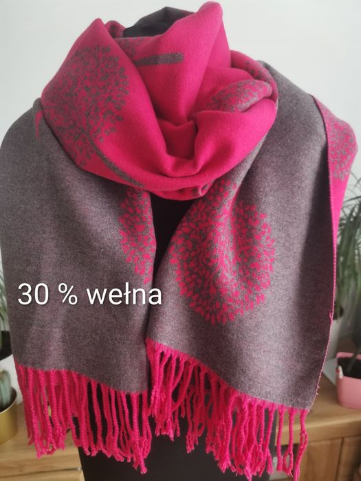 Szalik damski z wełną