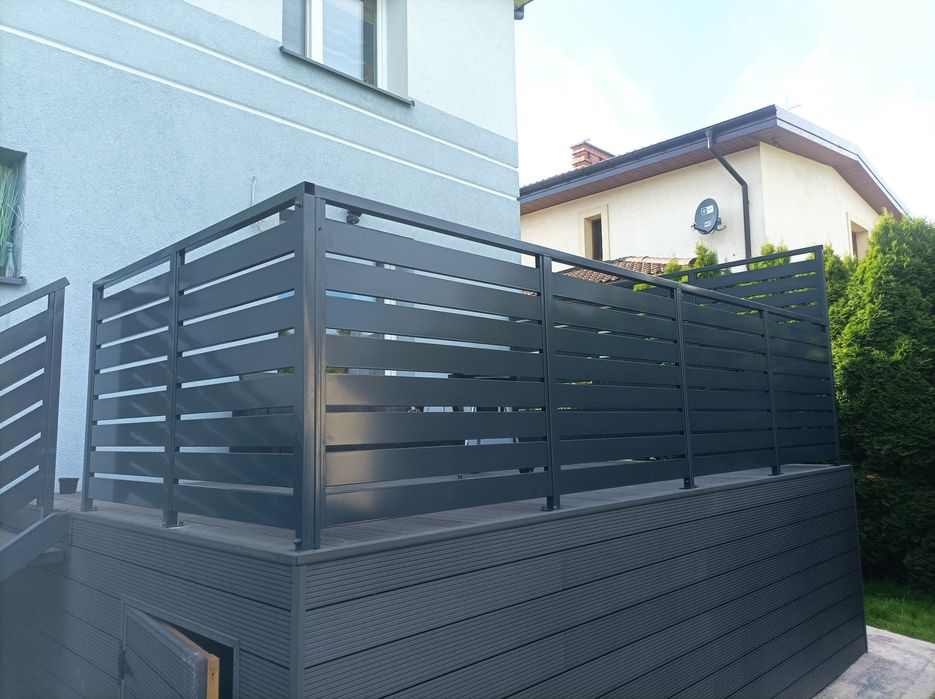 Balustrady, balkony, bramy, przęsła i furtki palisadowe, panelowe. Ocynkowane i malowane proszkowo