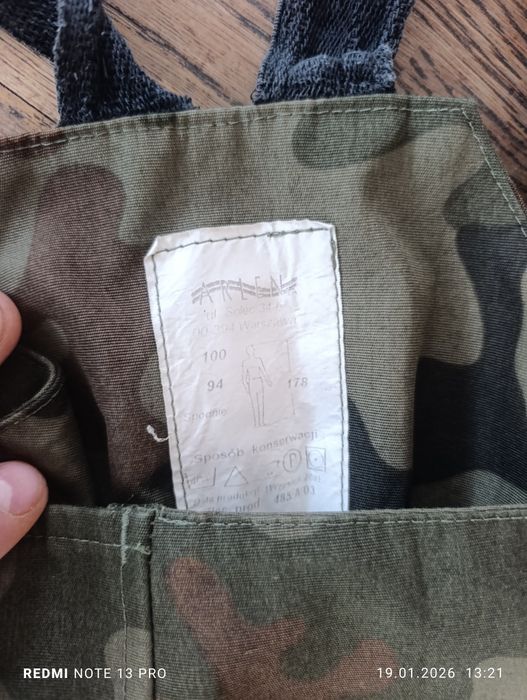 Komplet zimowy moro wojskowe gore tex L
