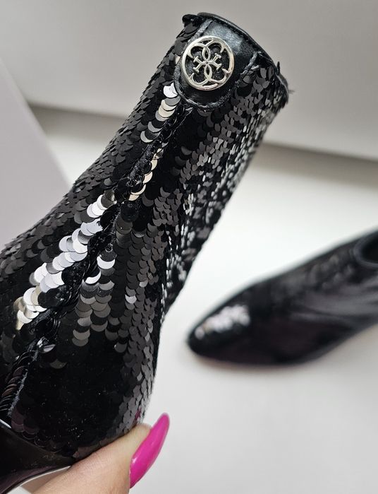 Guess luksusowe botki cekiny roz 41