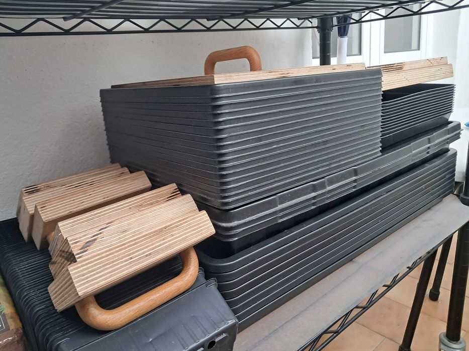 Equipamentos profissionais e sementes orgânicas cultura interior