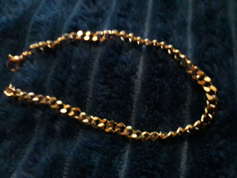 bransoletka pozłacana pancerka