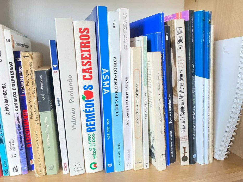 Lote de 356 livros de saude, bem estar, dietas, plantas, autoajuda