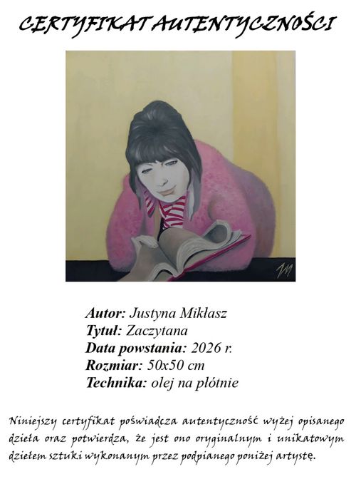 Obraz olejny na płótnie 50x50cm