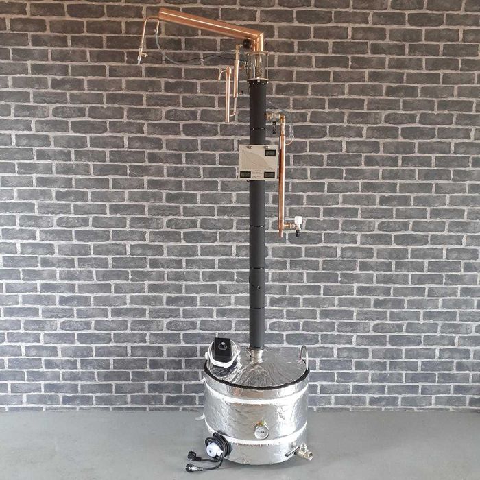 Destylator MIEDZIANY Aabratek na Prąd 180cm Bimber Spirytus 96%, fi54