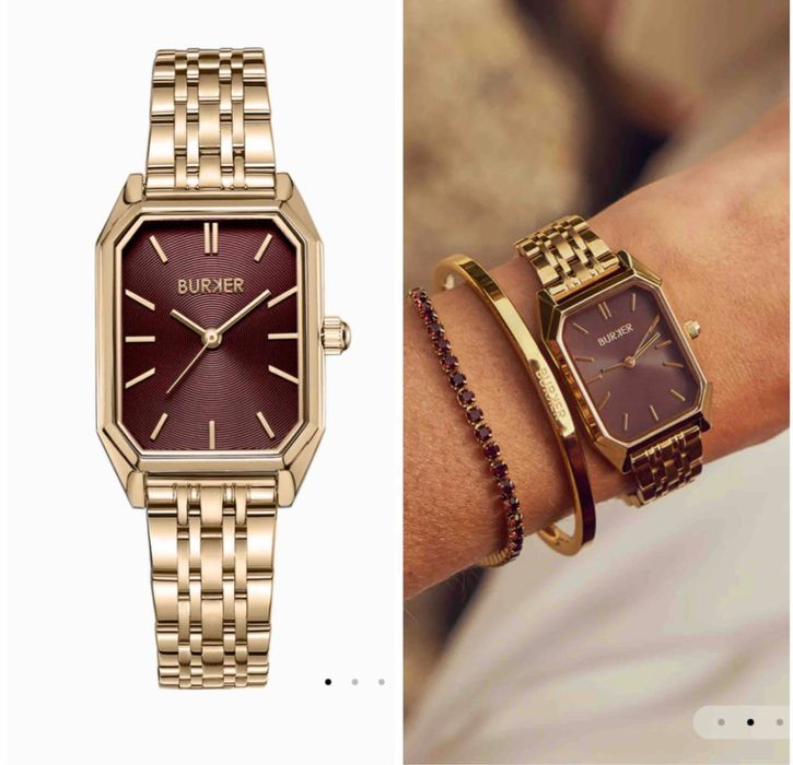 Годинник Burker Isabell Gold Burgundy