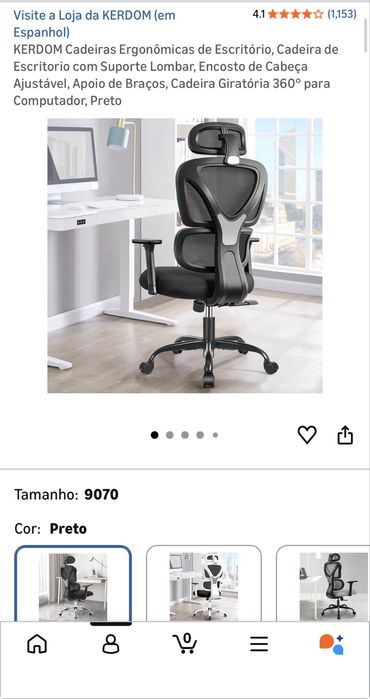 Cadeira Ergonómica Escritório