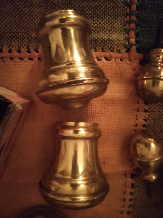 8 peças de cobre pra varão de cortina