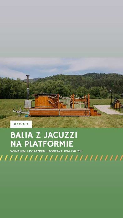 Basen Balia Jacuzzi Sauna Mobilna