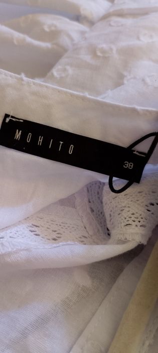 Bluzka biała Mohito 100% cotton R-38