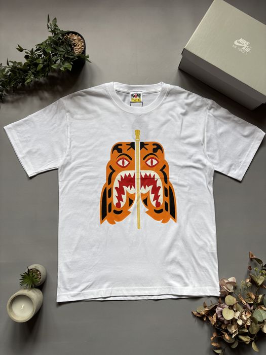 ‼️РОЗПРОДАЖ‼️ Футболка Bape Tiger / Бейп тайгер / бейп тигр / бейп с тигром / бейп з тигром чорна / біла