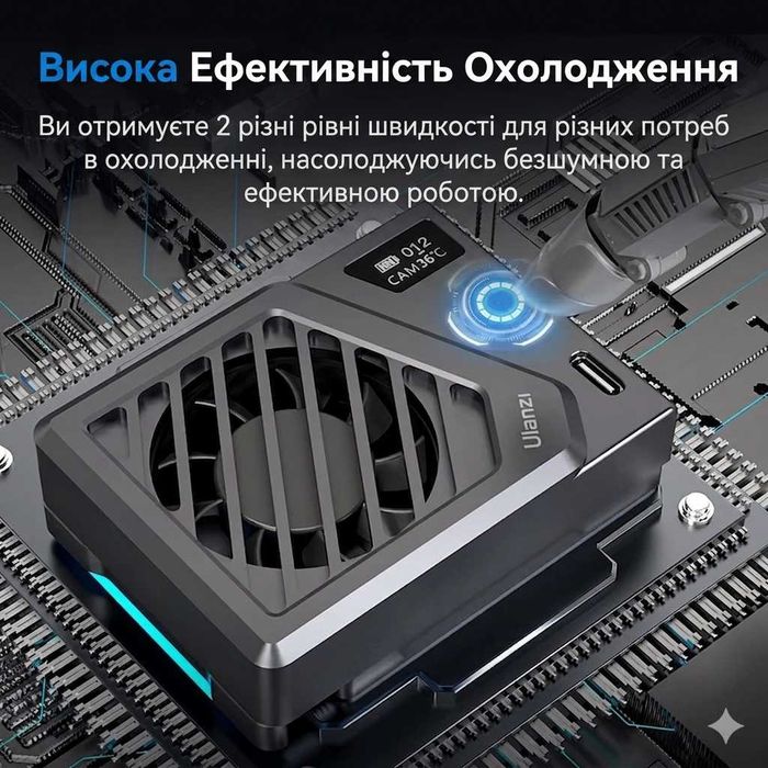З гарантією ‼️ Ulanzi CA25-B – кулер для камери Sony/Canon/FUJIFILM/Nikon