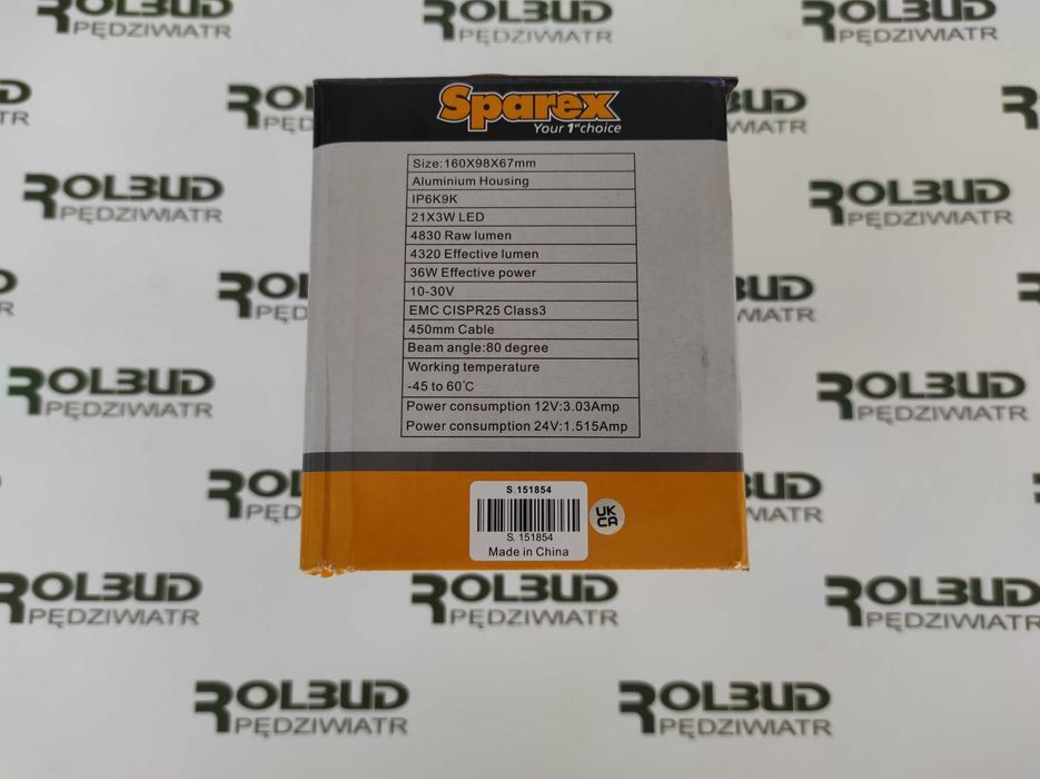 Lampa robocza LED 6600 Lumenów 10-30V Massey Ferguson