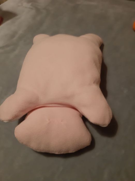 Almofada peluche coelho rosa em boas condições