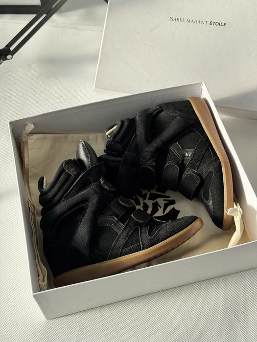 Oryginalne sneakersy Isabel Marant Etoile Bekett Czarne New Rock A.S98