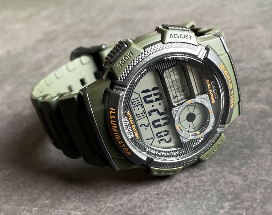 Годинник Casio AE-1000W-3A новий оригінальний тактичний