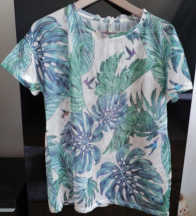T-shirt Stradivarius ażurowy r S