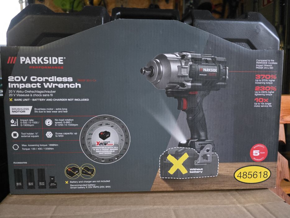 Klucz udarowy Parkside Performance 20v