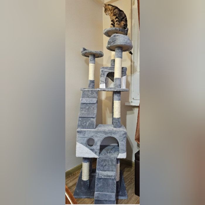 Drapak dla kota XXL szary NOWY ekskluzywny