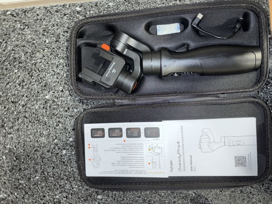 GoPro Hero 10 + Acessórios + Estabilizador Hohem iSteady Pro 4