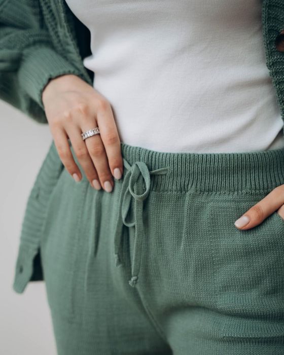 Костюм фісташковий теплий