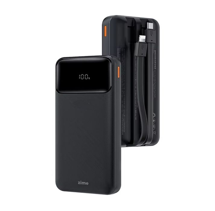 Павербанк ZIME 20000mAh 22.5W, type-c, lightning, конкурент baseus...