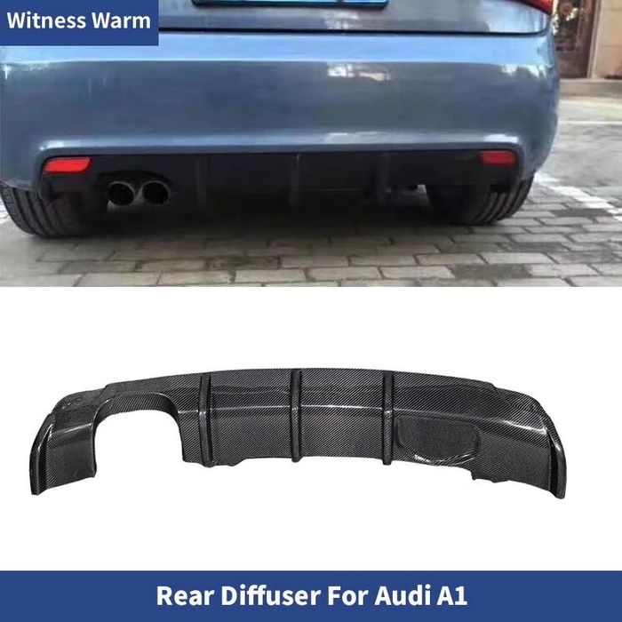 SPOILER DIFUSOR DE ESCAPE PALA ABA AUDI A1 RS1 S1 S-LINE SLINE novo