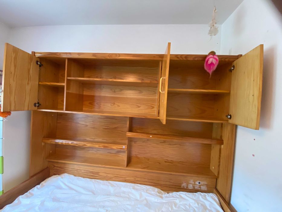 Estúdio para quarto cama e móvel