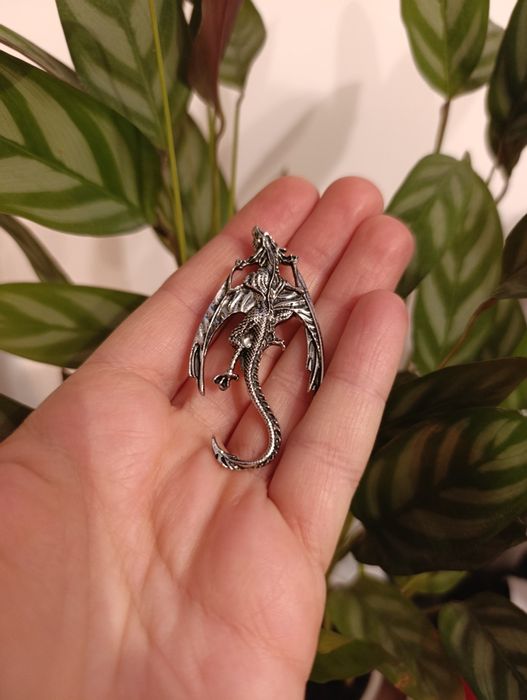 Nowa broszka przypinka smok dragon