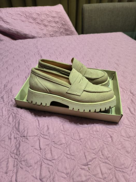 Sapatos beges Mulher