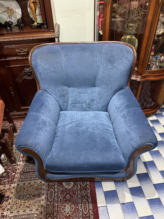 Conjunto de sofa/cama e 2x peltrona