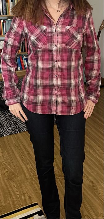 Camisa xadrez fuscia