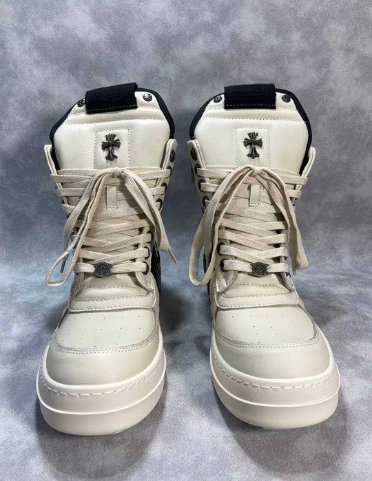 Rick Owens Dunk (Geobasket) Chrome Hearts